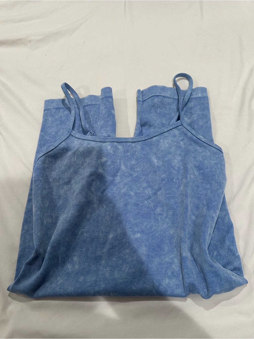 Washed Blue Women's Strappy Romper